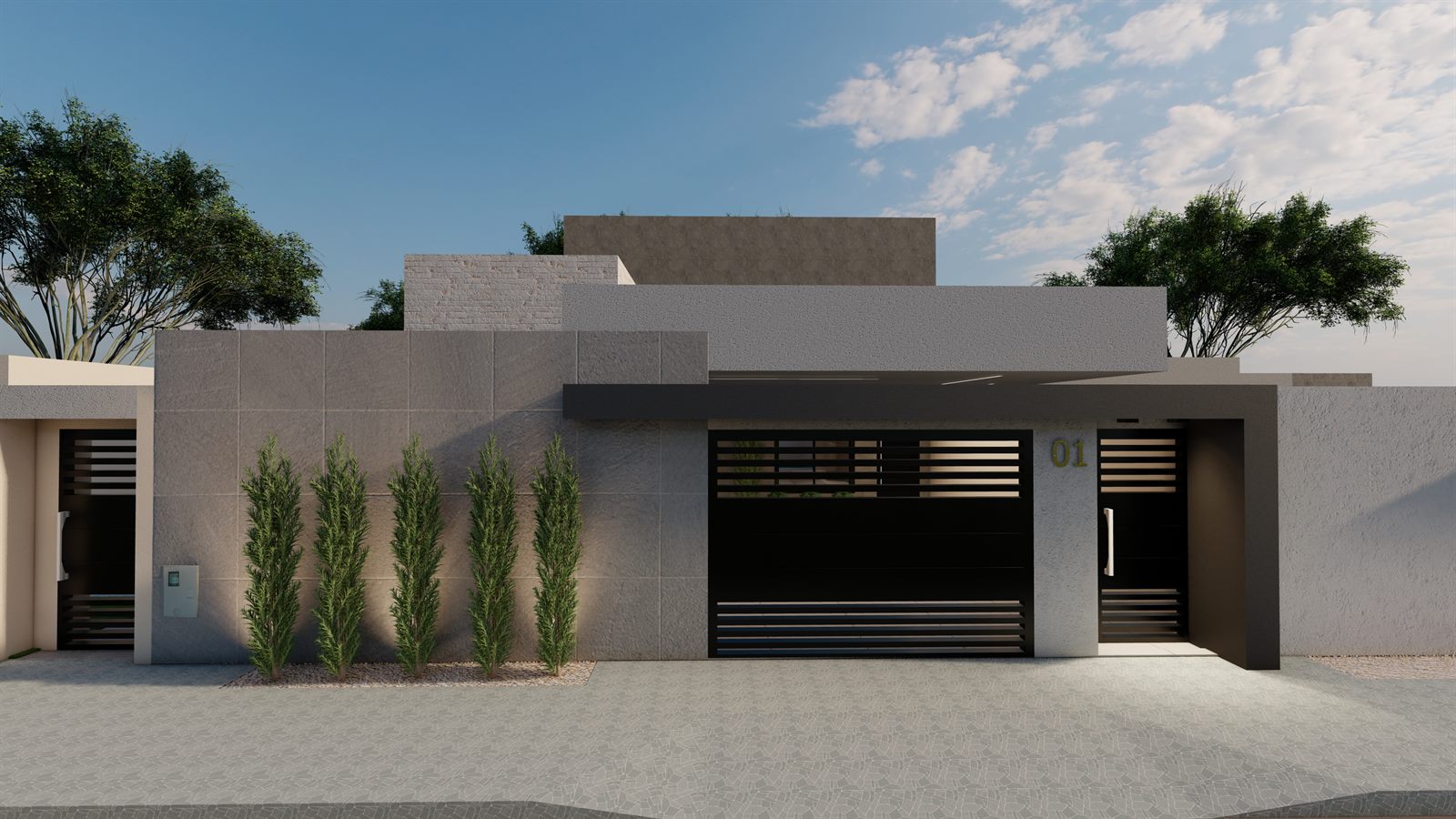 Residência térrea contemporânea